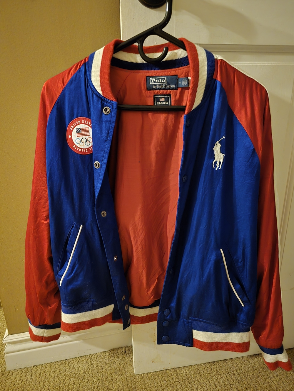 Polo by Ralph Lauren Red & Blue Team USA Womens 2024 Bomber Jacket
